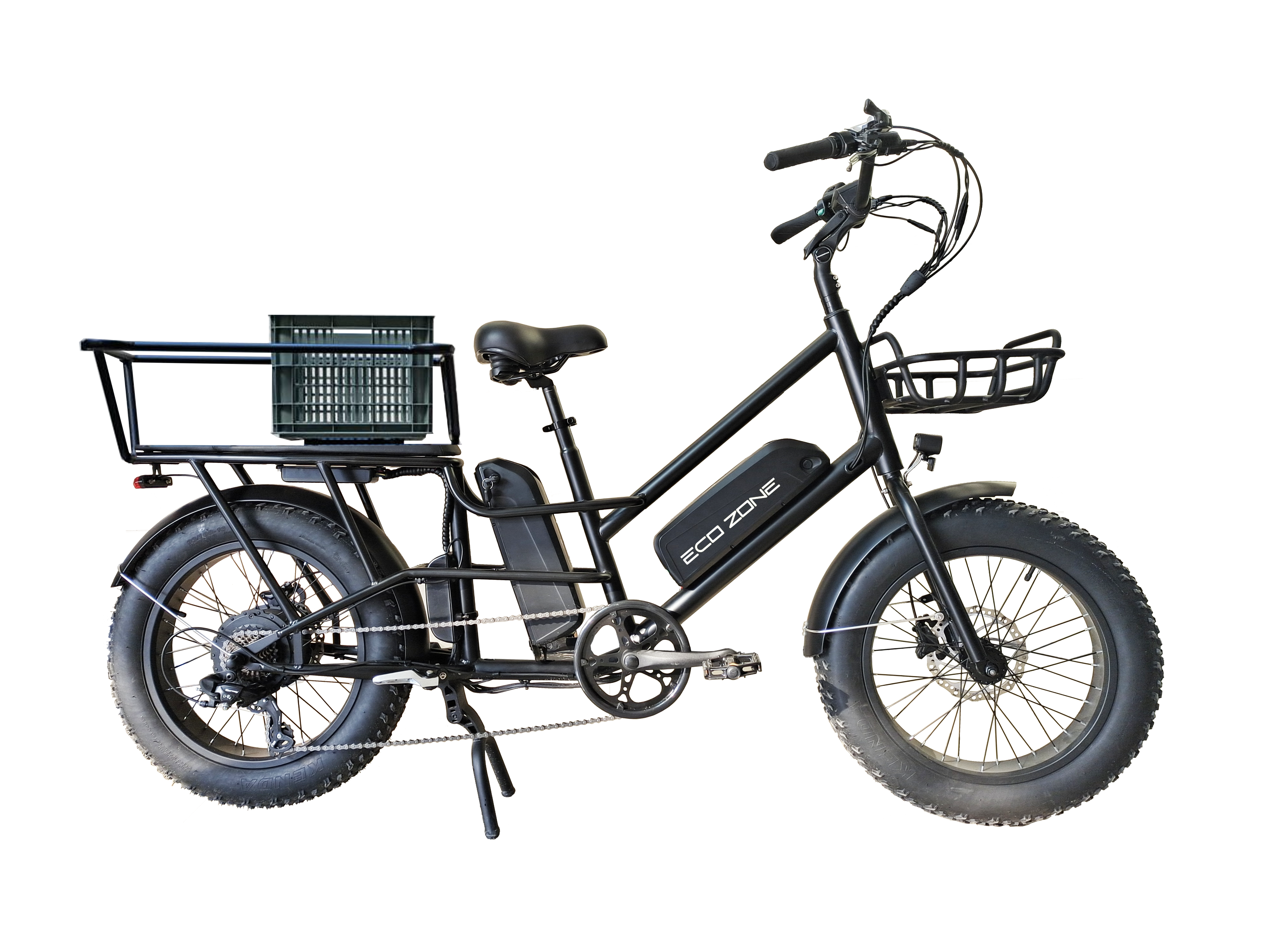 EB012 electric cargo bike with 2 batteries